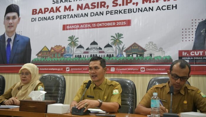 Sekda Aceh Minta Distanbun Percepat Serapan Anggaran dan Tingkatkan Kinerja