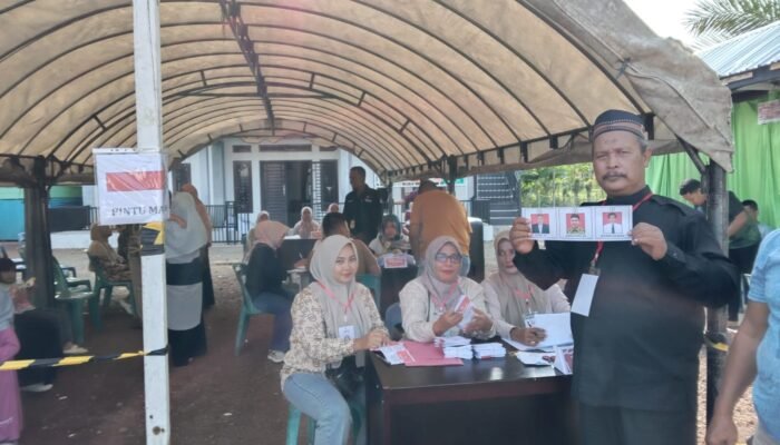 Pilchiksung Gampong Leu Ue, Warga Antusias Gunakan Hak Suara