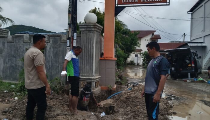 Tim PDAM Tirta Mountala Gerak Cepat Atasi Kebocoran Pipa di Aceh Besar