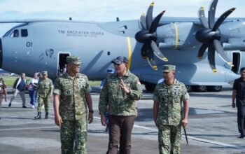 Pangdam Iskandar Muda Sambut Menteri Pertahanan RI di Aceh