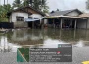 Banjir di Pasie Lembang, Jalur Nasional Tapaktuan–Medan Lumpuh dan Puluhan Rumah Terendam