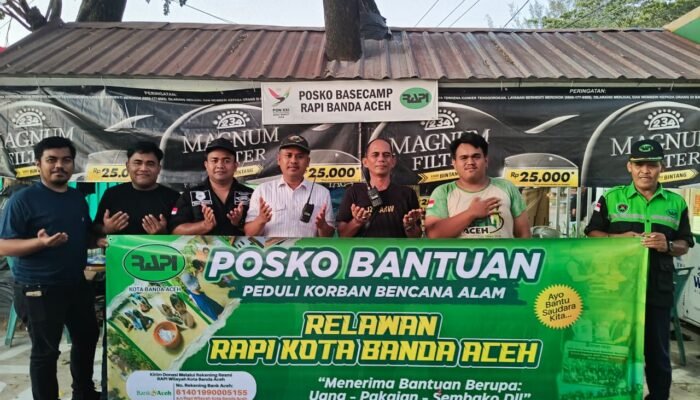 Rapi Banda Aceh Galang Bantuan Dana untuk Korban Bencana Alam Aceh