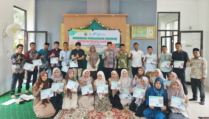 KUA Kluet Utara Gelar Bimbingan Perkawinan untuk 15 Pasangan Calon Pengantin