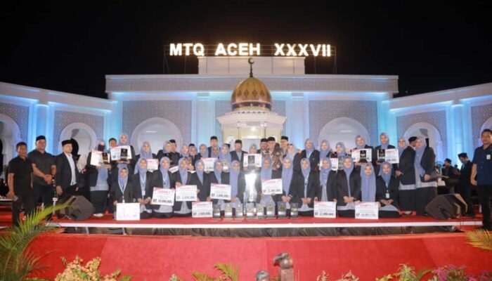 Daftar 10 Besar MTQ ke-37 Provinsi Aceh di Pidie Jaya