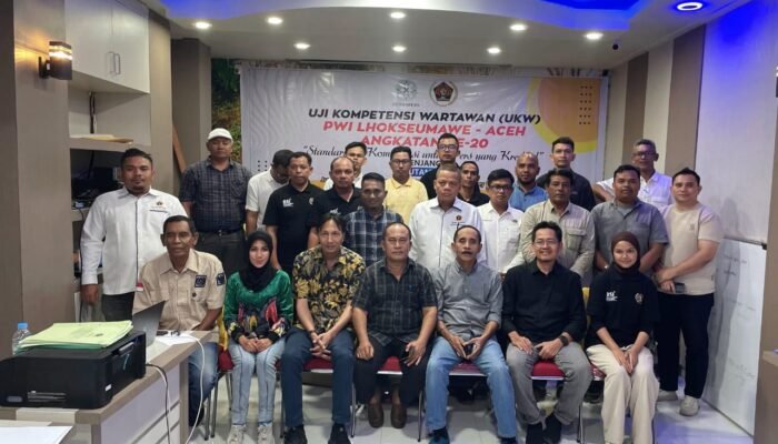 UKW XX PWI Aceh di Lhokseumawe Berakhir, 18 Wartawan Dinyatakan Kompeten