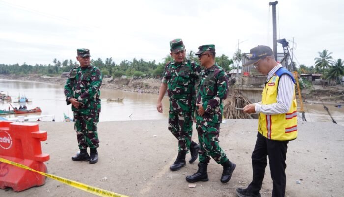 Pangdam IM Sebut Pembangunan Jembatan Kutablang Sudah 63 Persen