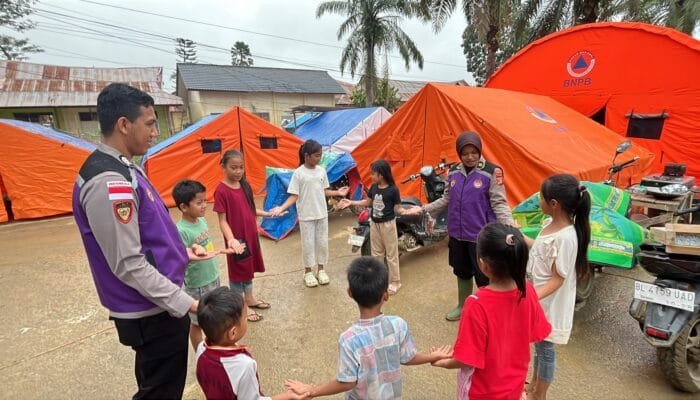 Polda Aceh Turunkan Tim Psikologi, Beri Dukungan Psikososial bagi Korban Banjir Aceh Tamiang