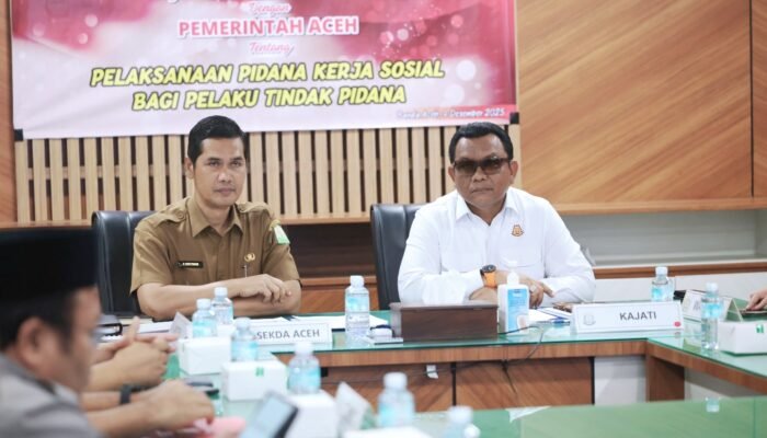 Pemerintah Aceh dan Kejaksaan Tinggi Aceh Teken Nota Kesepakatan Pidana Kerja Sosial