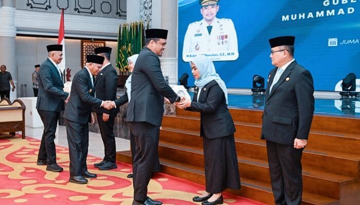 Empat Pejabat Eselon II Dilantik, Bobby Nasution Dorong Percepatan Pemulihan Bencana