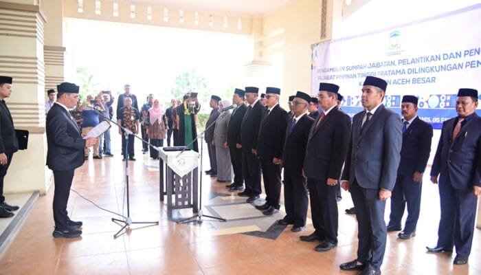 Bupati Aceh Besar Lantik dan Kukuhkan Pejabat Pimpinan Tinggi Pratama