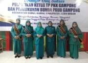 Wakil Ketua I TP-PKK Aceh Besar Hadiri Pelantikan TP-PKK Gampong dan Pengukuhkan Bunda PAUD Kecamatan Darul Kamal