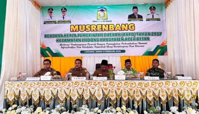 Kecamatan Lhoong Gelar Musrenbang Rencana Kerja Pemerintah Daerah Tahun 2027