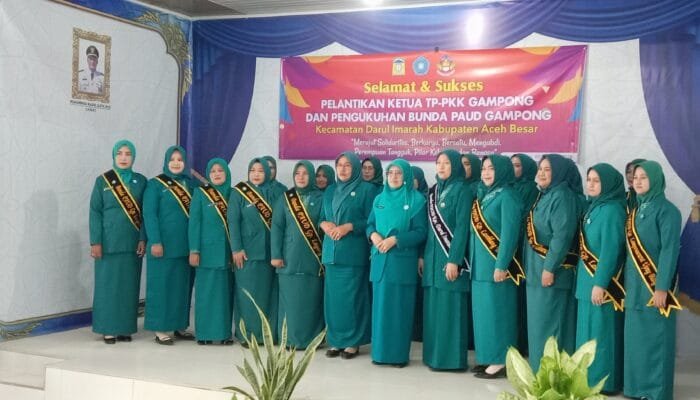 Ketua TP PKK dan Bunda PAUD Gampong di Darul Imarah Siap Cetak Generasi Emas 2045