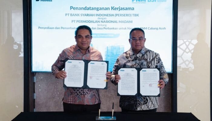 Kolaborasi BSI dan PT Permodalan Nasional Madani Dorong 300 Ribu Nasabah Ultramikro Aceh Buka Rekening Syariah