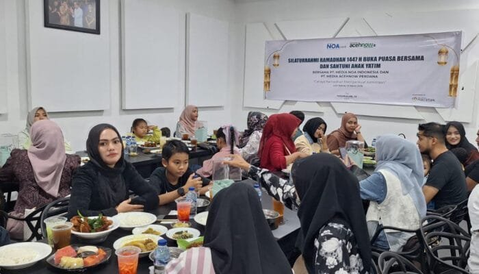 Gelar Buka Puasa Bersama, Kantor Berita NOA dan Acehnow Pererat Kemitraan dan Santuni Anak Yatim