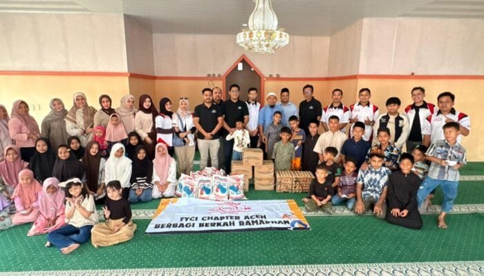 TYCI Chapter Aceh Salurkan Sembako untuk Anak Panti Asuhan