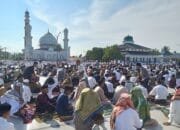 Ribuan Jamaah Tarekat Syattariyah Habib Muda Seunagan di Kabupaten Nagan Raya Merayakan Idul Fitri 1447 H