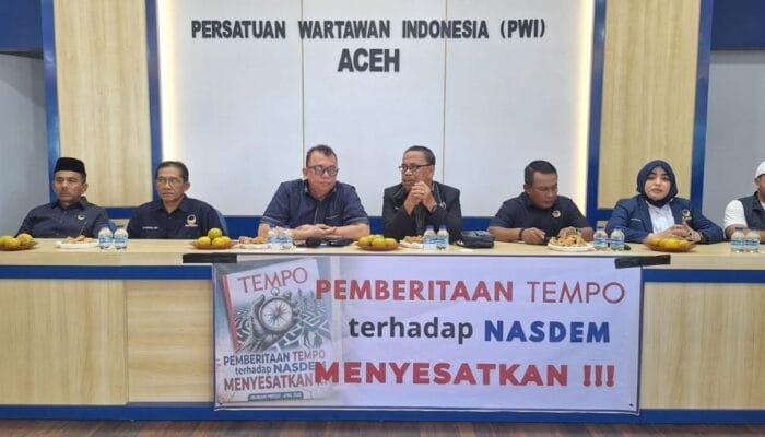 NasDem Datangi Kantor PWI Aceh, Protes Pemberitaan Tempo