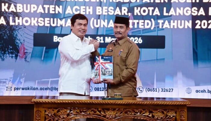 Wakil Bupati Aceh Besar Serahkan LKPD Tahun 2025 ke BPK Aceh