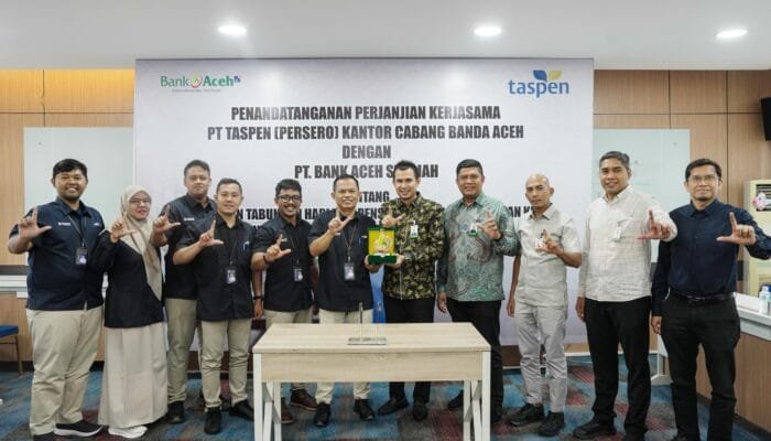 Bank Aceh Syariah dan PT Taspen Tingkatkan Sinergi Layanan Pembayaran Pensiun