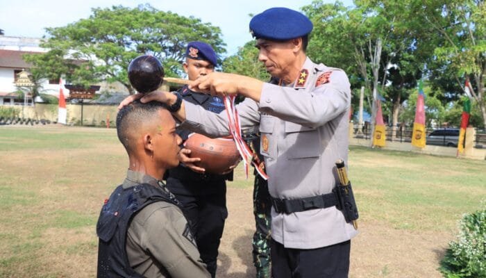 Kapolda Aceh Pimpin Pembaretan 30 Bintara Remaja Satbrimob Polda Aceh