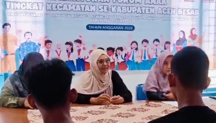 DPPKB dan PA Aceh Besar Bentuk Forum Anak Kecamatan di Pulo Aceh