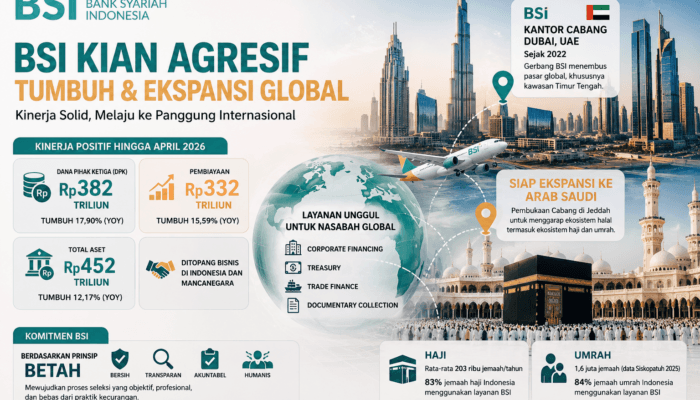 BSI Catat Pertumbuhan Double Digit, Siapkan Ekspansi ke Arab Saudi