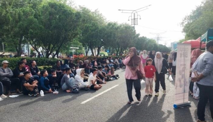 Warga Ikut Nobar Piala Dunia di CFD Banda Aceh