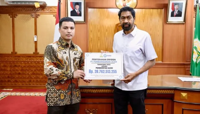 PT PEMA Serahkan Dividen Rp28,76 Miliar kepada Pemerintah Aceh