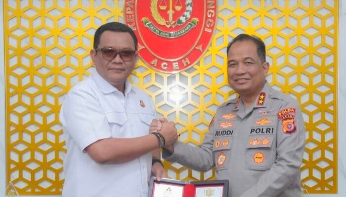 Kajati Aceh Yudi Triadi Terima Kunjungan Kapolda Aceh Irjen Rudi Setiawan