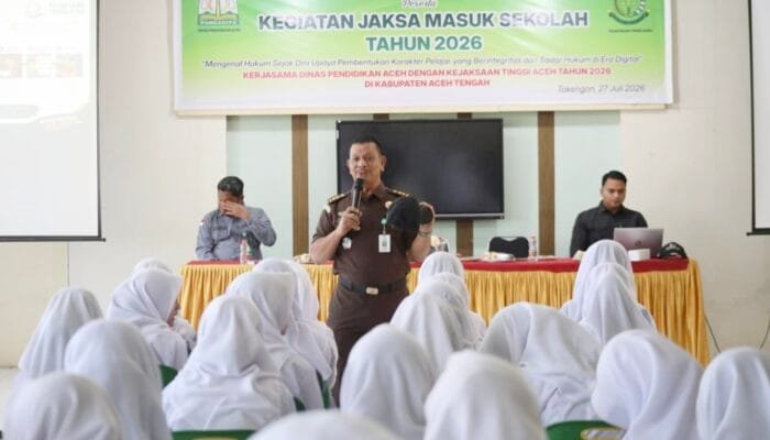 Kejati Aceh Tanamkan Kesadaran Hukum Sejak Dini Lewat Program Jaksa Masuk Sekolah di Takengon