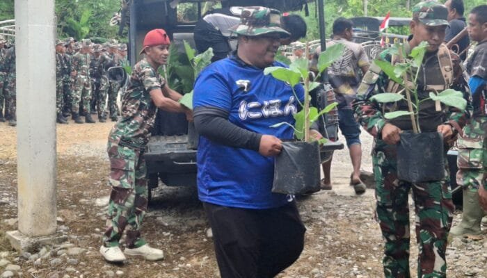 Dukung Ketahanan Pangan, Satgas TMMD Kodim 0102 Pidie Siapkan Kebun Sayur untuk Penerima RTLH
