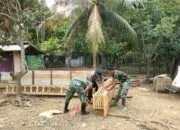TMMD 129 Kodim Pidie Hadirkan Ketahanan Pangan, Bangun Kandang Ayam, Kolam Lele dan Kebun Sayur