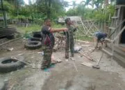 Satgas TMMD 129 Lengkapi MCK Lhok Panah dengan Instalasi Listrik