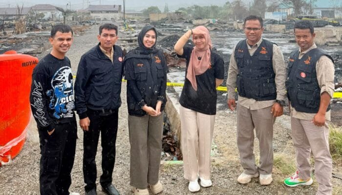 Muda Bergerak Aceh Salurkan Bantuan untuk Korban Kebakaran Jagong Jeget