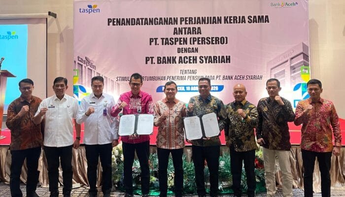 Bank Aceh dan Taspen Tingkatkan Kerja Sama Pengelolaan Dana Pensiun