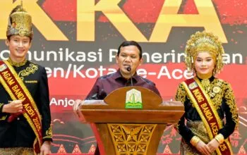 Wagub Aceh Titip Tiga Persoalan ke Wamendagri: Otsus, Blang Padang dan Bendera