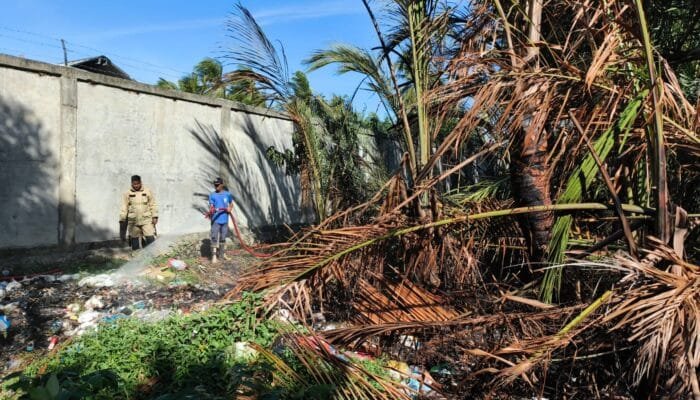 Diduga Dipicu Pembakaran Sampah, Lahan Rumbial di Gampong Punie Terbakar
