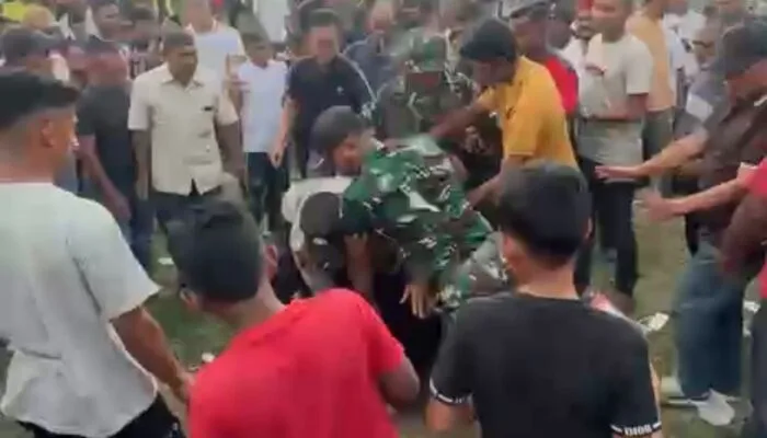 Ricuh Turnamen Sepak Bola di Aceh Utara, Wartawan Terlibat Insiden dengan Babinsa