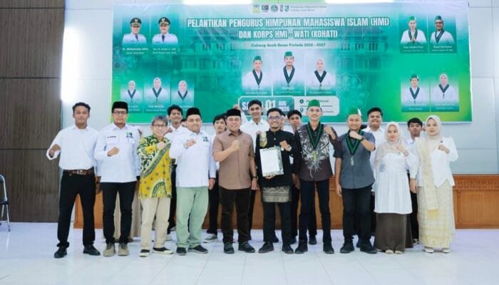 Syech Muharram Ajak Mahasiswa HMI Aceh Besar Jadi Mitra Strategis Bangun Daerah