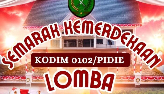 Gebyar Kampung Merah Putih Berhadiah Rp150 Juta, Kodim Pidie Ajak 31 Kecamatan Semarakkan HUT RI ke-81