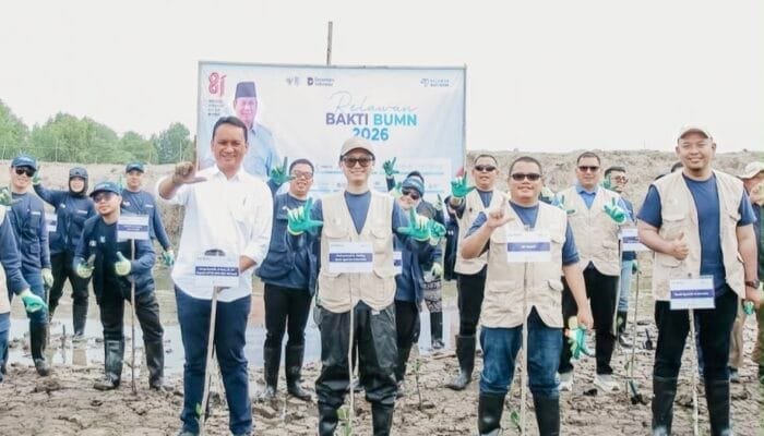 BSI dan Relawan Bakti BUMN Tanam 15 Ribu Bibit Mangrove di Aceh Tamiang