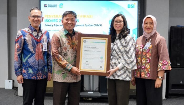 BSI Jadi Bank Pertama Indonesia Bersertifikasi ISO Privasi Data