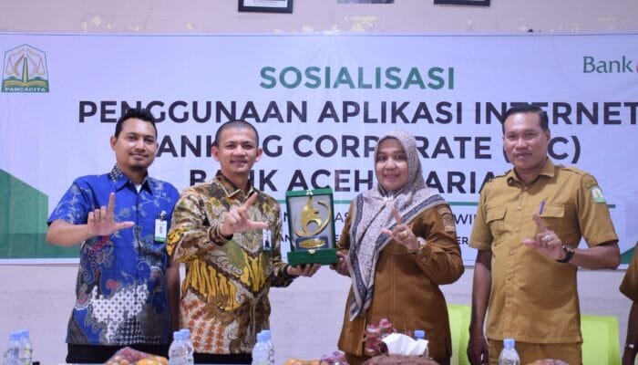 Bank Aceh Sosialisasikan Internet Banking Corporate ke Satuan Pendidikan di Bireuen