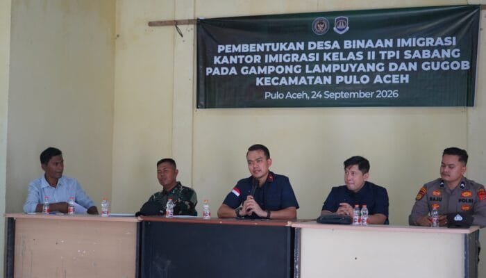 Imigrasi Sabang Bentuk Desa Binaan di Pulo Aceh, Perkuat Pengawasan Wilayah Kepulauan Terluar
