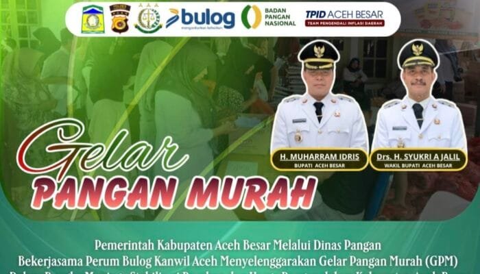 Pemkab Aceh Besar dan Bulog Kembali Gelar Pangan Murah, Catat Lokasi dan Jadwalnya!