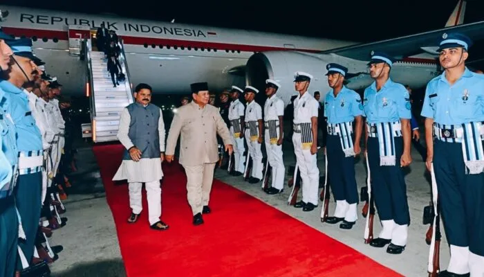 Presiden Prabowo Tiba di India, Siap Hadiri KTT BRICS ke-18