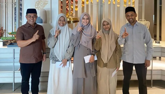 Syech Muharram Apresiasi Qari dan Qariah Aceh Besar yang Tergabung dalam Kafilah Aceh di MTQ Nasional