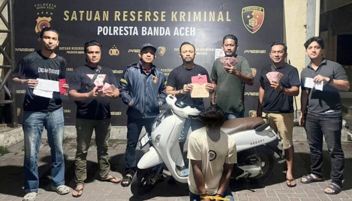 Aksi Pencurian Rp100 Juta di Parkiran Masjid Lambaro Terungkap, Pelaku Ditangkap di Aceh Timur