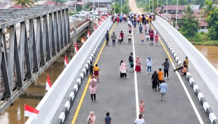 Jembatan Baru Krueng Tingkeum Kutablang Resmi Beroperasi